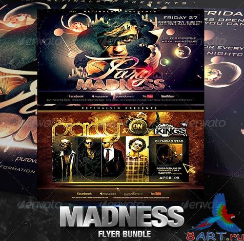 GraphicRiver Madness Flyer Bundle