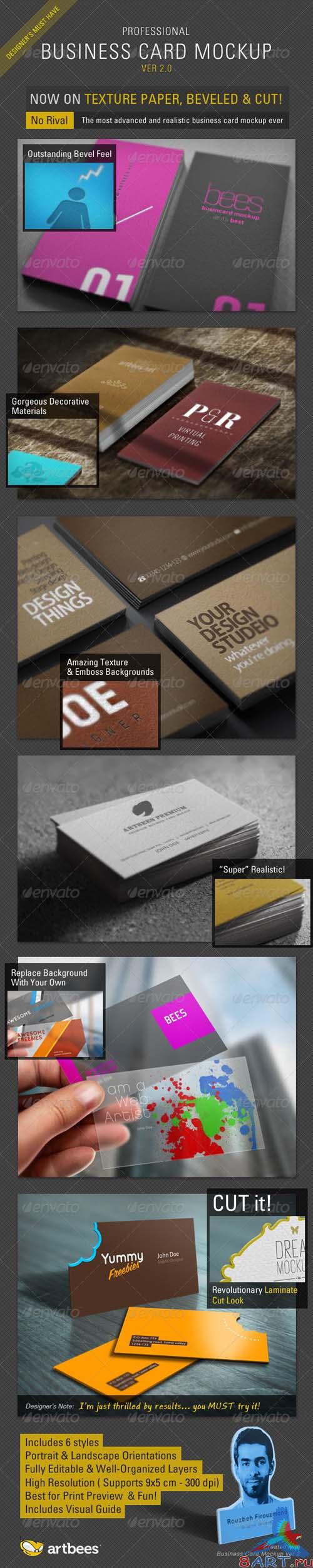 GraphicRiver Business Card Mockup Pro - ver 2.0 - REUPLOAD