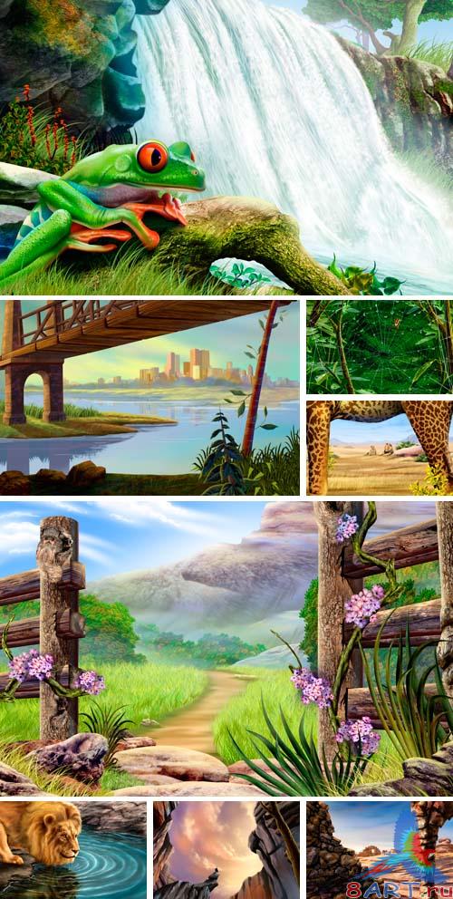 PSD Illustrations - nature 11