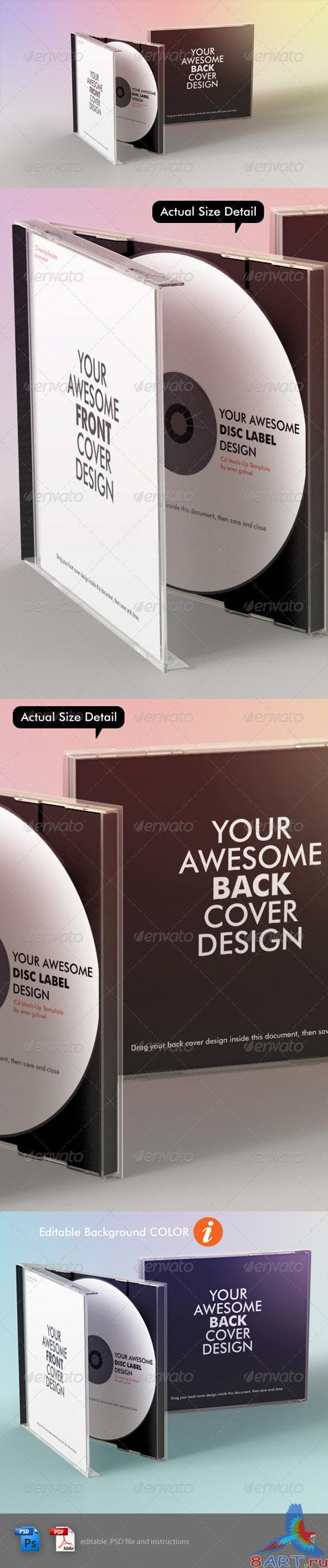 GraphicRiver Realistic CD Mock-Up Template - REUPLOAD