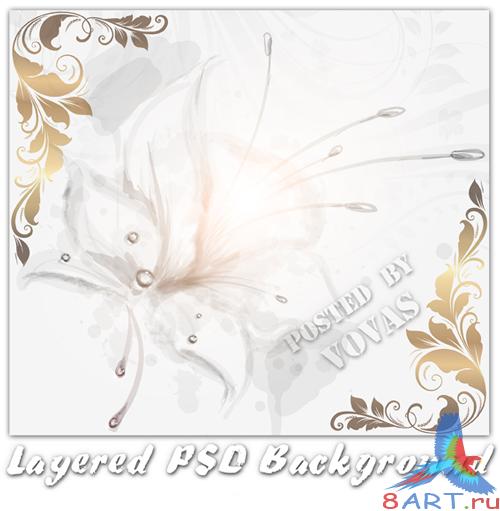 Layered Flower Background