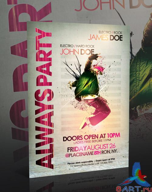 Always Party Flyer Template - GraphicRiver