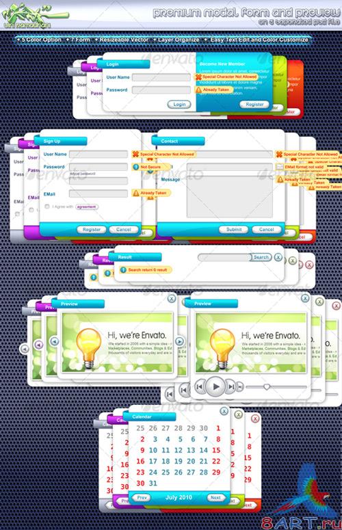 Modal Form Or Standard Form - GraphicRiver