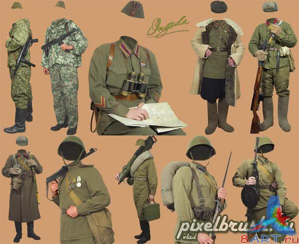 WWII Soviet Military Uniform - ��������� ������� �������� ������ ������� ����� (������� � ����� ���� ����������� �� ������� Photoshop)