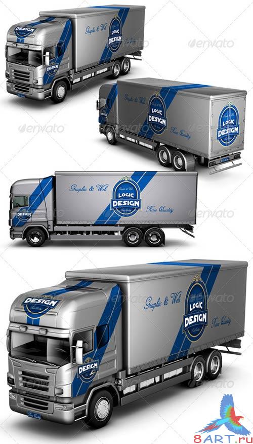 GraphicRiver Truck Mock Up