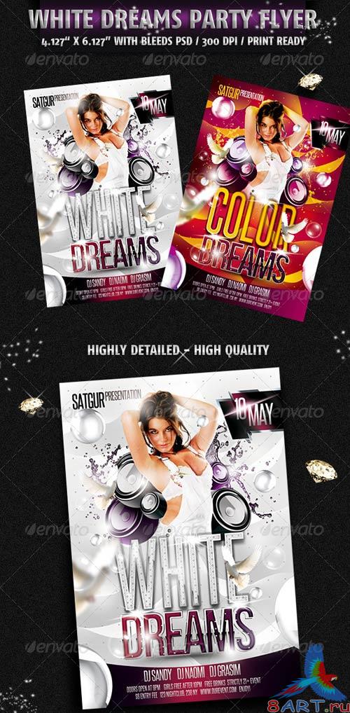 GraphicRiver White Dreams Party Flyer GraphicRiver White Dreams Party Flyer