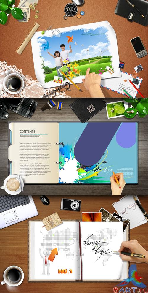 Sources - Coffee and notebooks