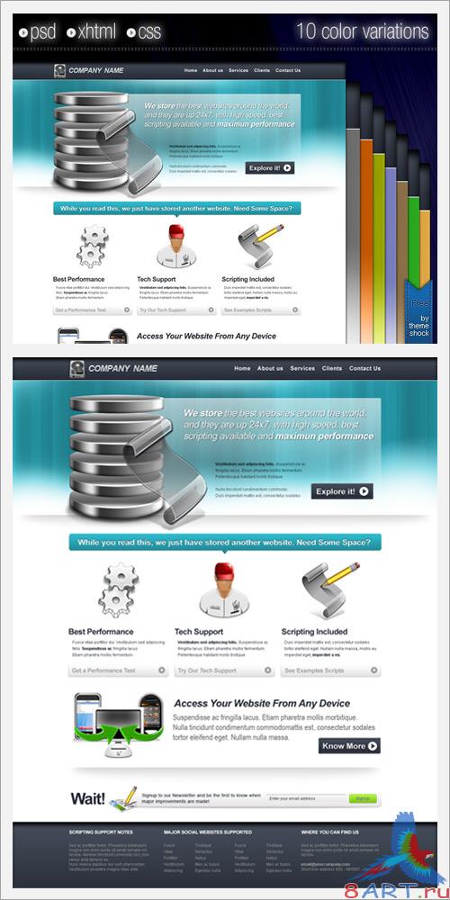 Developer web template