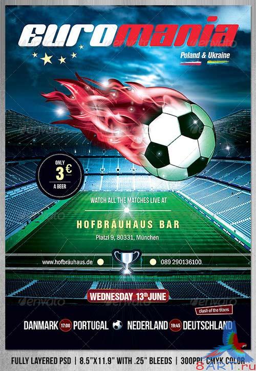 GraphicRiver EuroMania Football (Soccer) Poster/Flyer GraphicRiver EuroMania Football (Soccer) Poster/Flyer
