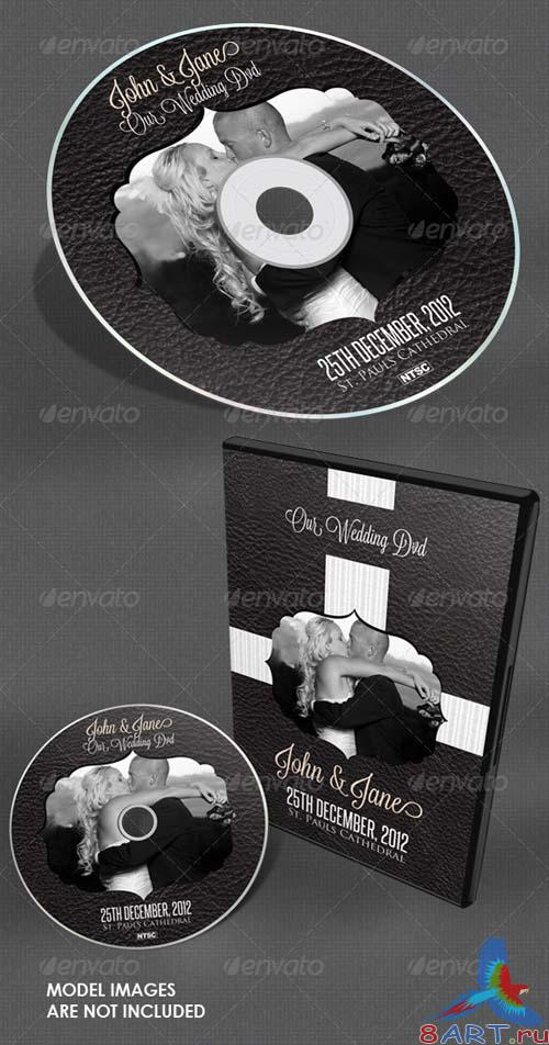 GraphicRiver Dark Vintage Wedding DVD Cover Template