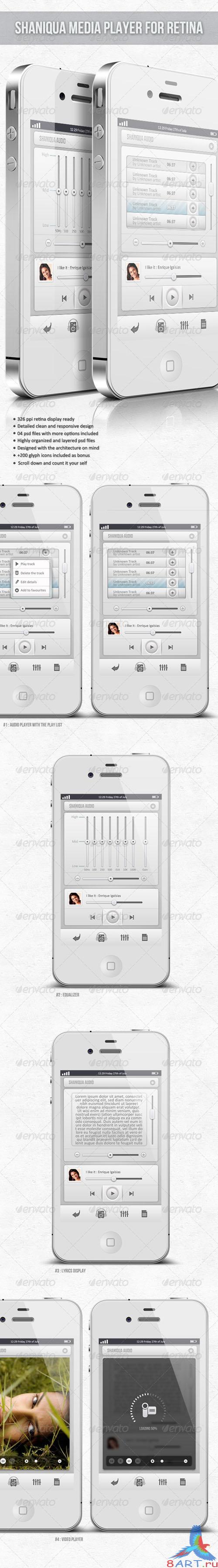 GraphicRiver - Retina Media Player - Shaniqua 2683246