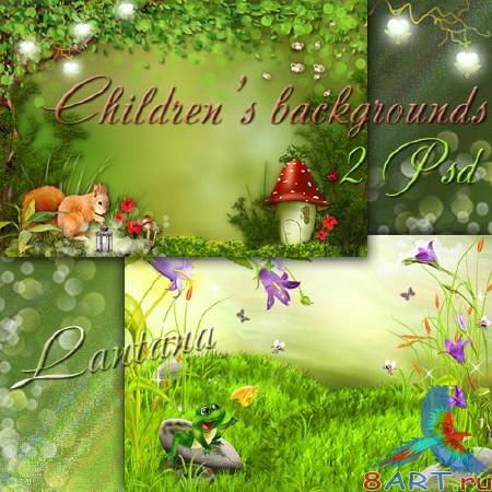 Детские фоны - Лето, сказочное лето, через чудес кружится голова Детские фоны - Лето, сказочное лето, с чудес кружится голова