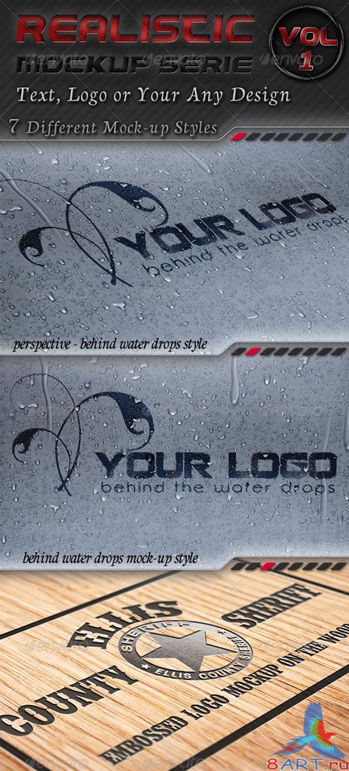 GraphicRiver 7 Logo Mockups Serie 1 - Realistic Display GraphicRiver 7 Logo Mockups Serie 1 - Realistic Display