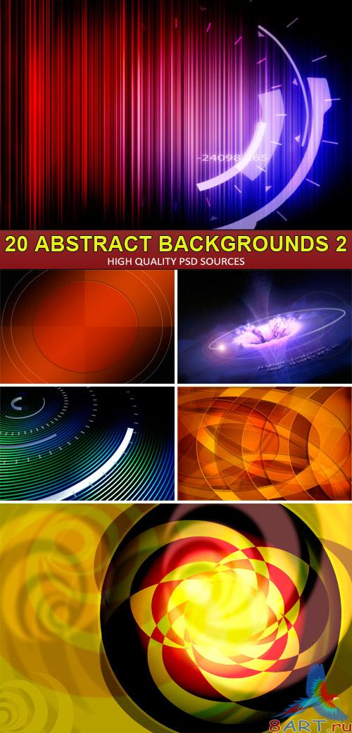 PSD Sources - 20 Abstract backgrounds 2