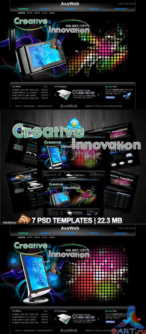 Creative innovation Templates PSD Nr.154