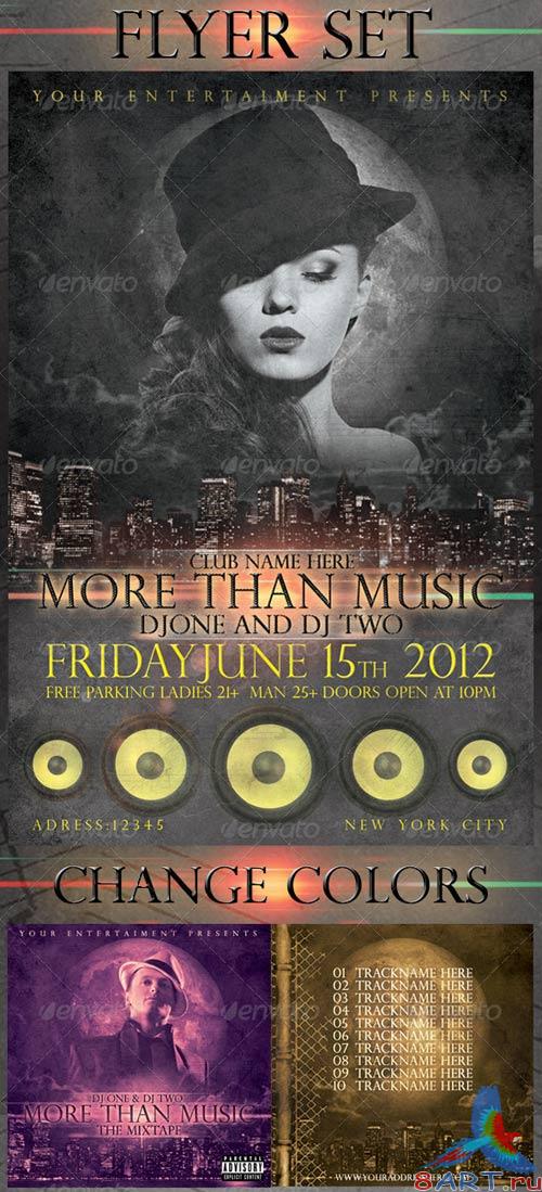 GraphicRiver More Than Music - Mixtape and Flyer Template GraphicRiver More Than Music - Mixtape and Flyer Template