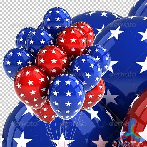 GraphicRiver Patriotic USA Party Balloons GraphicRiver Patriotic USA Party Balloons