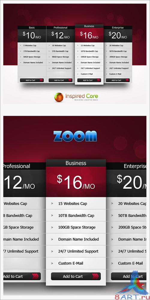 Pricing Table Template