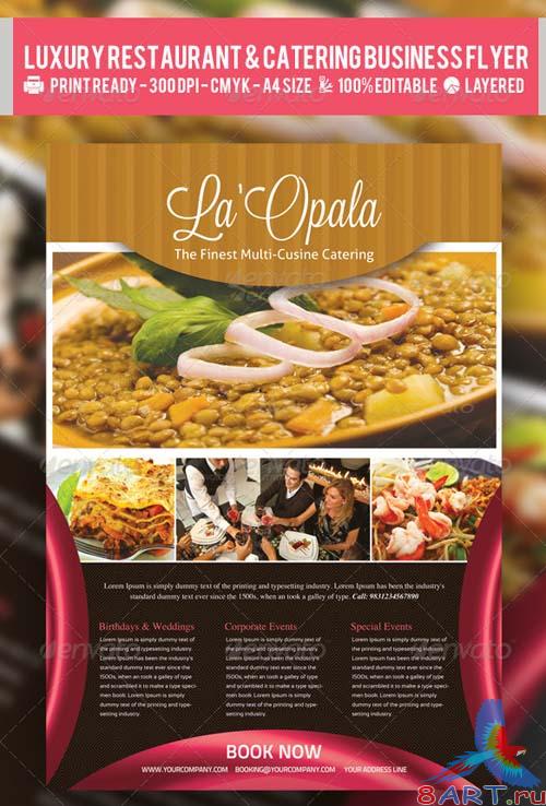 GraphicRiver Luxury Restaurant & Catering Flyer PSD Template