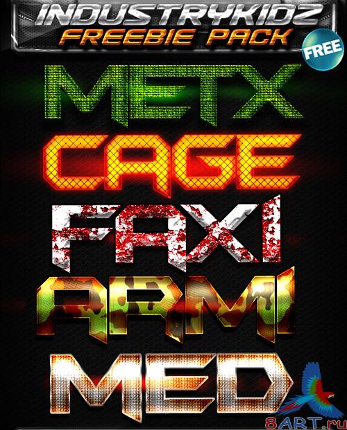 Exclusive Colourful Text Styles Pack