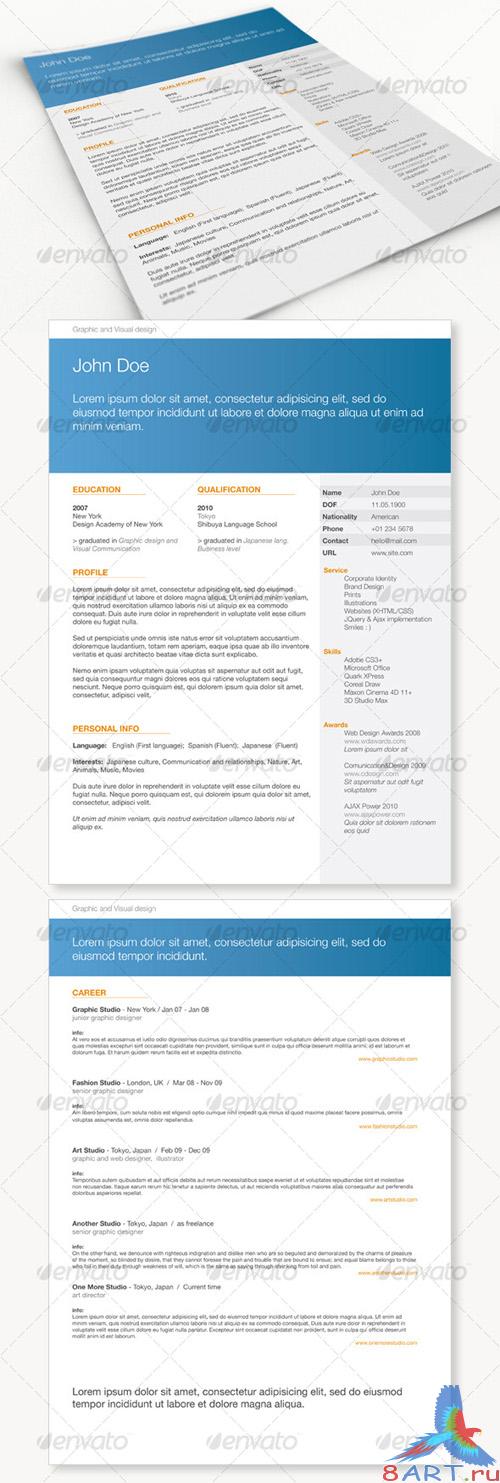 GraphicRiver Get Minimal - Resume 01 RETAIL