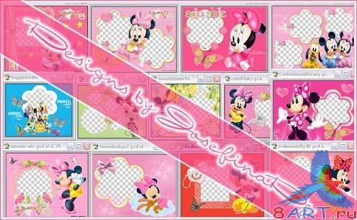 20 PSD Disney Frames