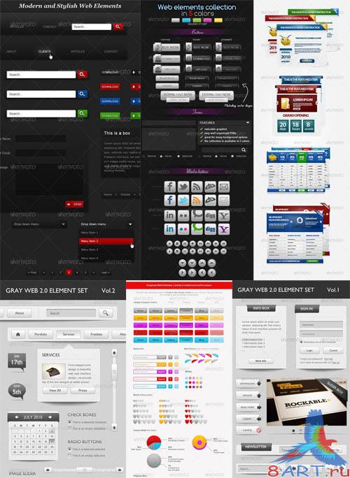 GraphicRiver Professional Web Elements Pack 2 - REUPLOAD