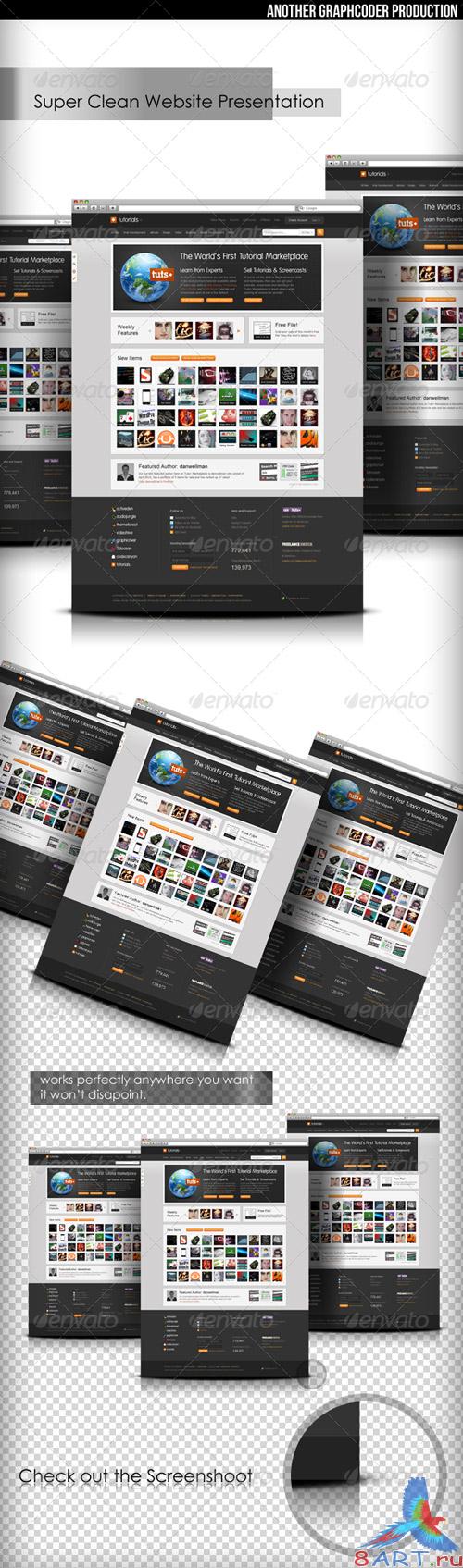 GraphicRiver - Super Clean Web Mock-Up RETAIL