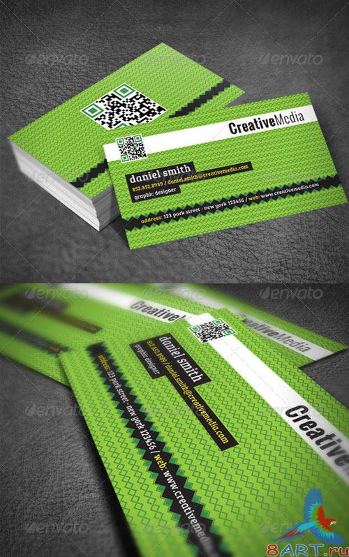 GraphicRiver Green Modern Business Card GraphicRiver Green Modern Business Card