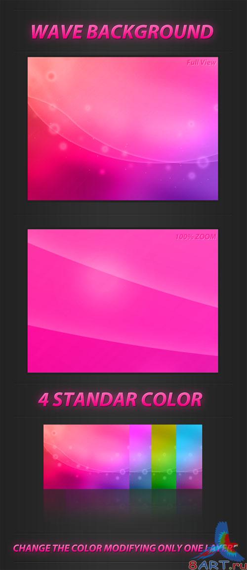 PSD Template - Wave Backgrounds Pack