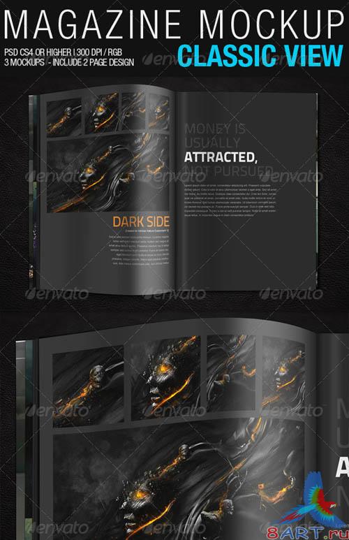 GraphicRiver Magazine Mockup Classic View GraphicRiver Magazine Mockup Classic View