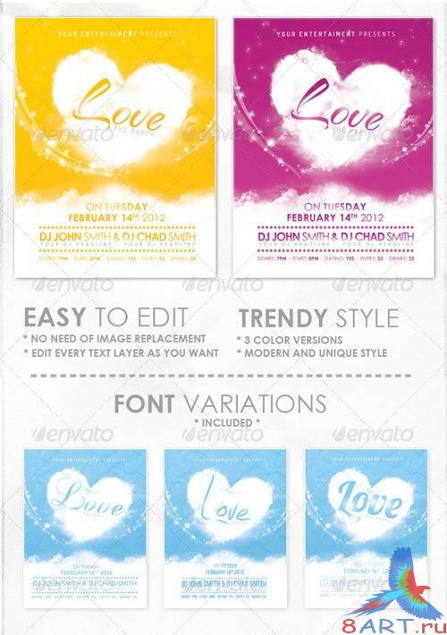 GraphicRiver Love - Flyer Template GraphicRiver Love - Flyer Template