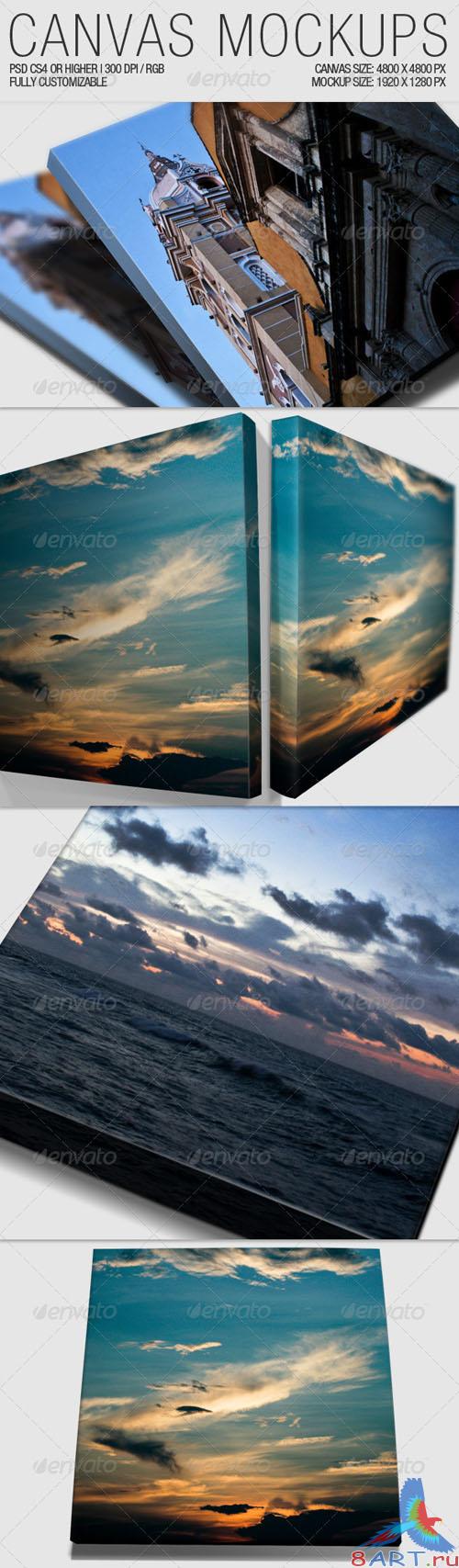 GraphicRiver Canvas Mockups