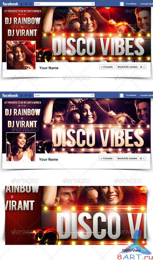 GraphicRiver Disco Vibes Timeline Cover