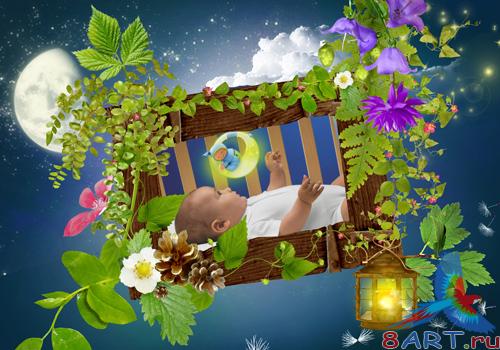 PSD frame - Summer Night