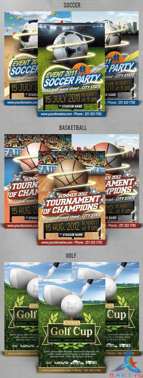 GraphicRiver Best Sport Flyers Bundle