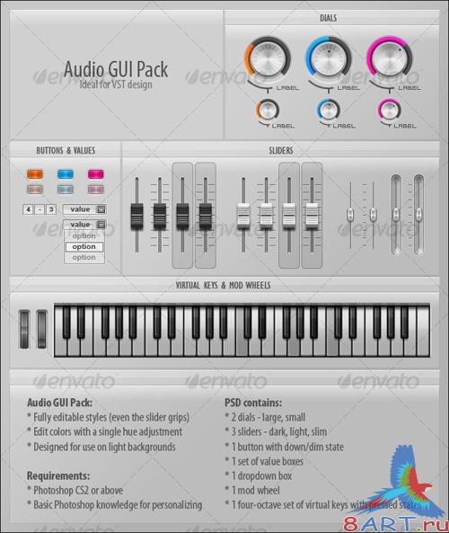 GraphicRiver Audio GUI Pack