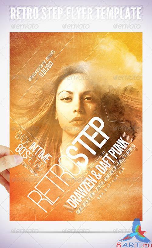 GraphicRiver Retro Step Flyer Template