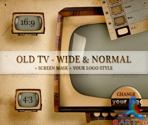 Old TV - Wide and Normal - GraphicRiver Old TV - Wide and Normal - GraphicRiver