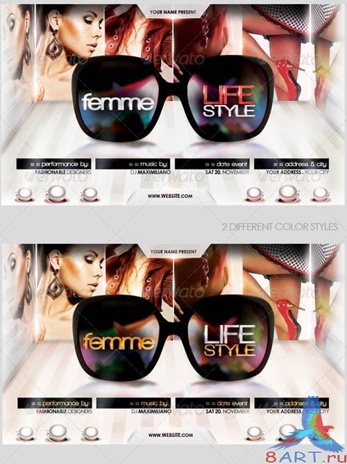 GraphicRiver Femme Lifestyle Flyer Template GraphicRiver Femme Lifestyle Flyer Template