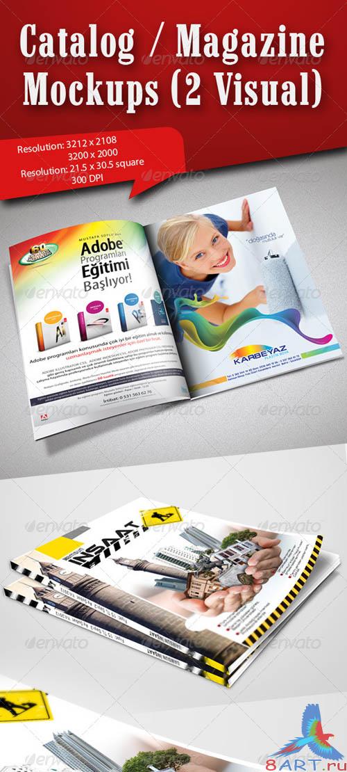GraphicRiver Catalog / Magazine Mockups (2 Visual)
