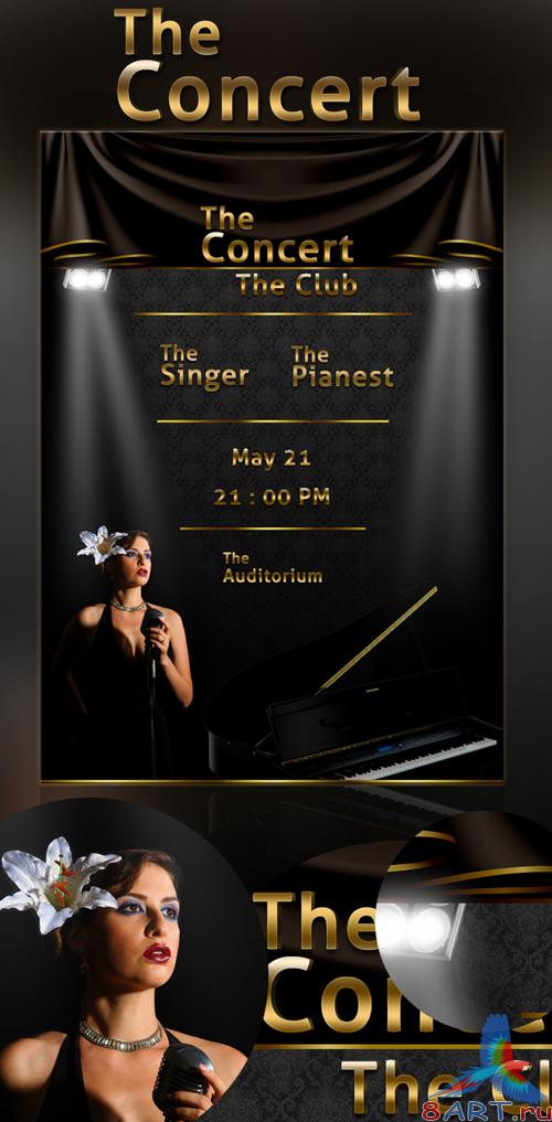 The Concert , Free PSD Files.