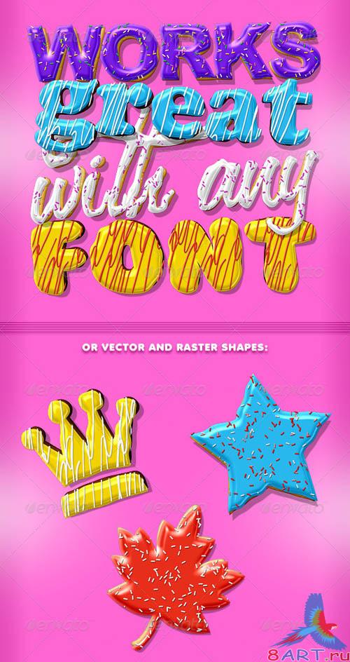 GraphicRiver Doughnut Text Creator // almost 700 Combinations