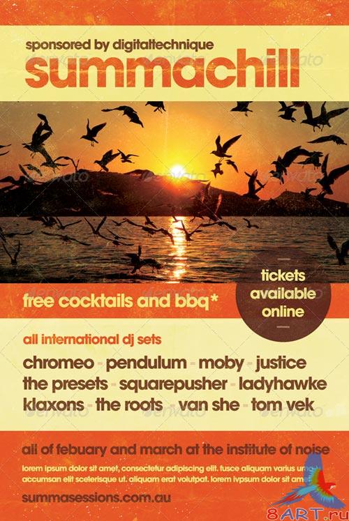 GraphicRiver Summachill - Summer Flyer Template