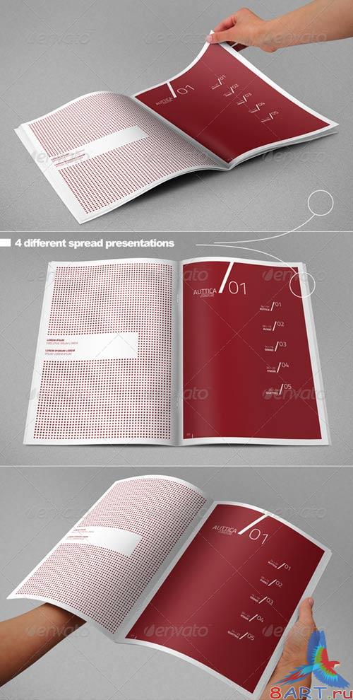 GraphicRiver Photorealistic A4 Brochure Mock-up