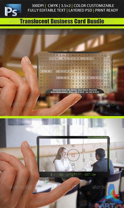 GraphicRiver Translucent Business Cards Bundle #6