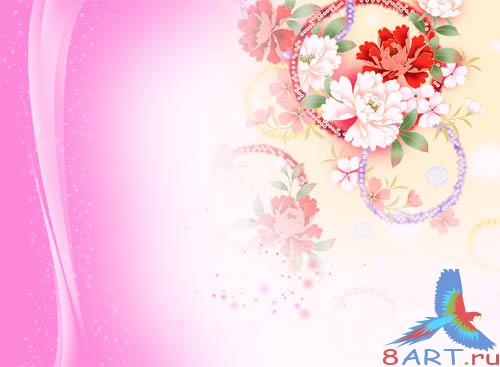 PSD - Vivid Floral Template