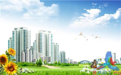 PSD - Beautiful park near the city