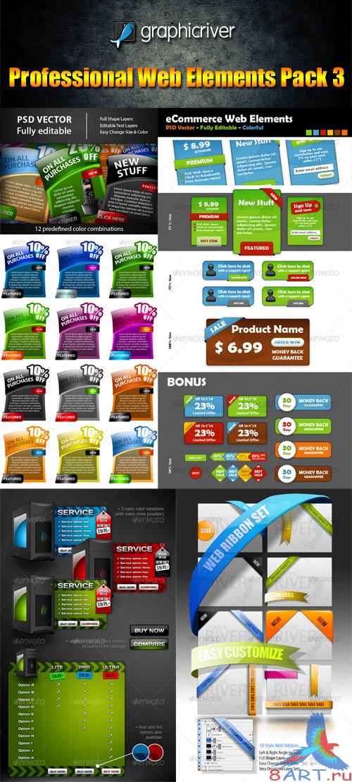 GraphicRiver Professional Web Elements Pack 3 - REUPLOAD