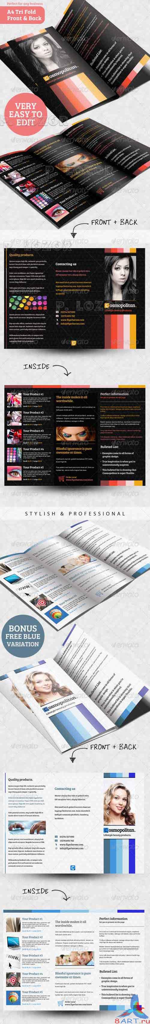 Graphicriver Cosmopolitan Tri-fold Brochure Template